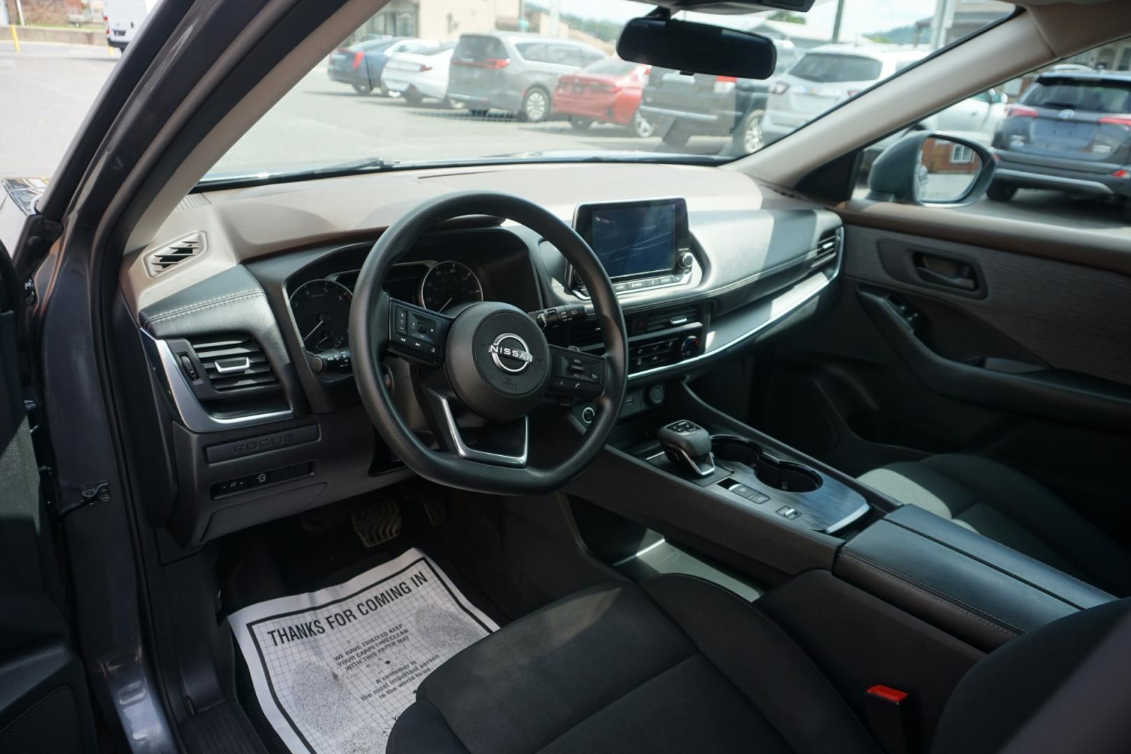 2023 GRAY /GRAY NISSAN ROGUE S (5N1BT3AA9PC) with an 1.5L I3 engine, CVT transmission, located at 312 Centre Ave, Schuylkill Haven, PA, 17972, (570) 593-5278, 40.638130, -76.177383- Photo#20