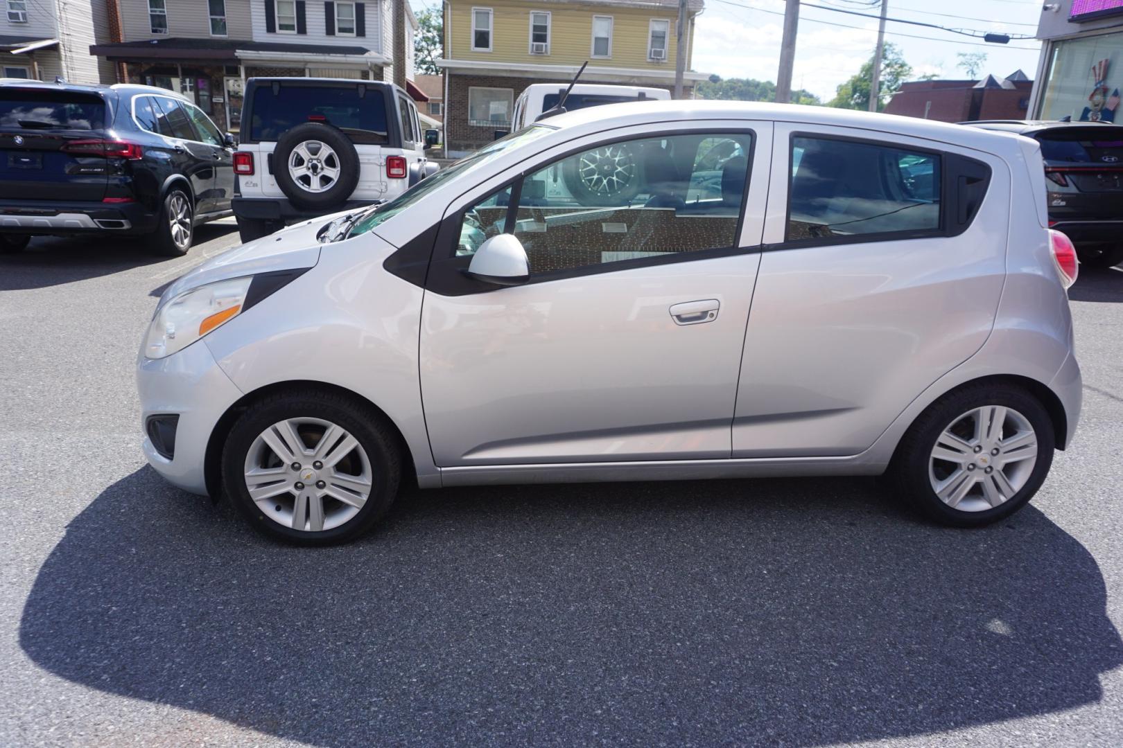 2014 SILVER /GRAY CHEVROLET SPARK LS (KL8CA6S97EC) with an 1.2L I4 engine, MANUAL transmission, located at 312 Centre Ave, Schuylkill Haven, PA, 17972, (570) 593-5278, 40.638130, -76.177383- Photo#1