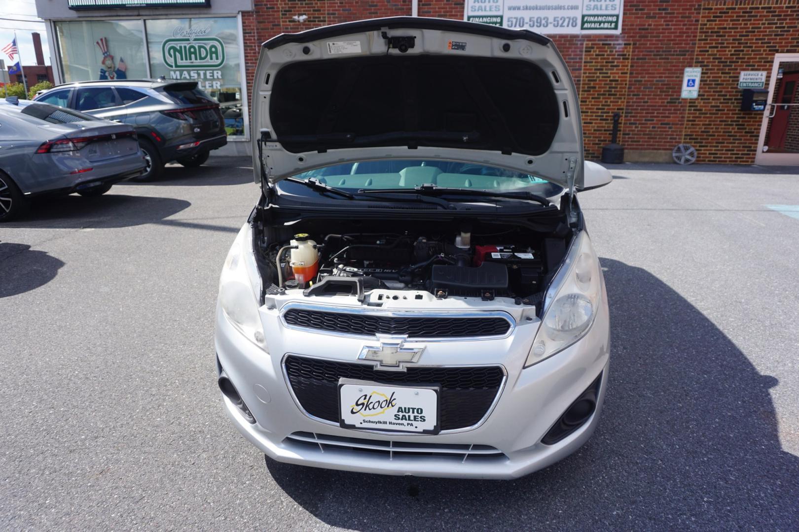 2014 SILVER /GRAY CHEVROLET SPARK LS (KL8CA6S97EC) with an 1.2L I4 engine, MANUAL transmission, located at 312 Centre Ave, Schuylkill Haven, PA, 17972, (570) 593-5278, 40.638130, -76.177383- Photo#16