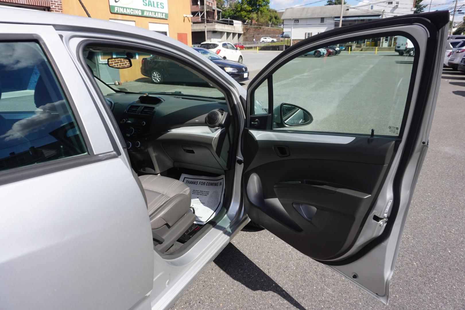 2014 SILVER /GRAY CHEVROLET SPARK LS (KL8CA6S97EC) with an 1.2L I4 engine, MANUAL transmission, located at 312 Centre Ave, Schuylkill Haven, PA, 17972, (570) 593-5278, 40.638130, -76.177383- Photo#37