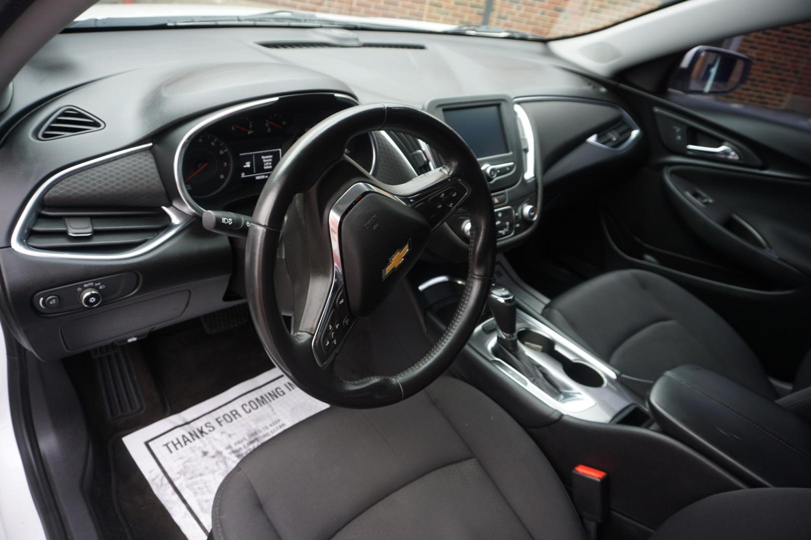 2016 WHITE /BLACK CHEVROLET MALIBU L (1G1ZE5ST2GF) with an 1.5L I4 engine, AUTOMATIC transmission, located at 312 Centre Ave, Schuylkill Haven, PA, 17972, (570) 593-5278, 40.638130, -76.177383- Photo#19