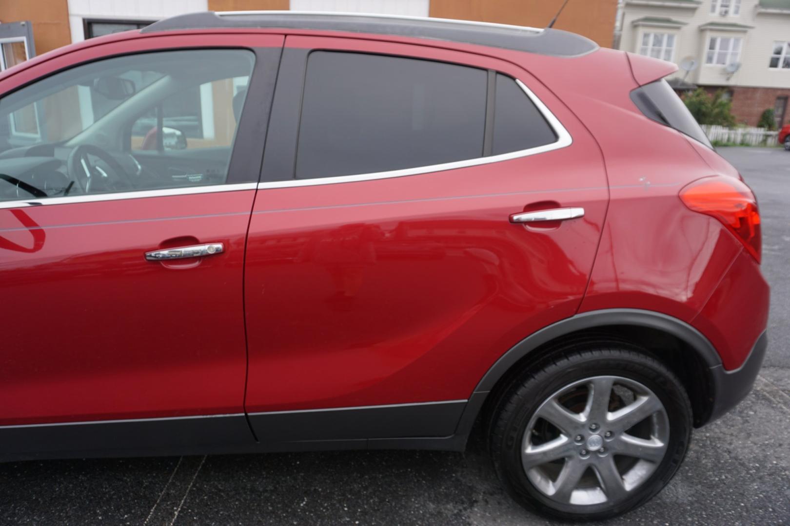 2014 RED /BLACK BUICK ENCORE CONVENIENCE (KL4CJBSB5EB) with an 1.4L I4 engine, AUTOMATIC transmission, located at 312 Centre Ave, Schuylkill Haven, PA, 17972, (570) 593-5278, 40.638130, -76.177383- Photo#5