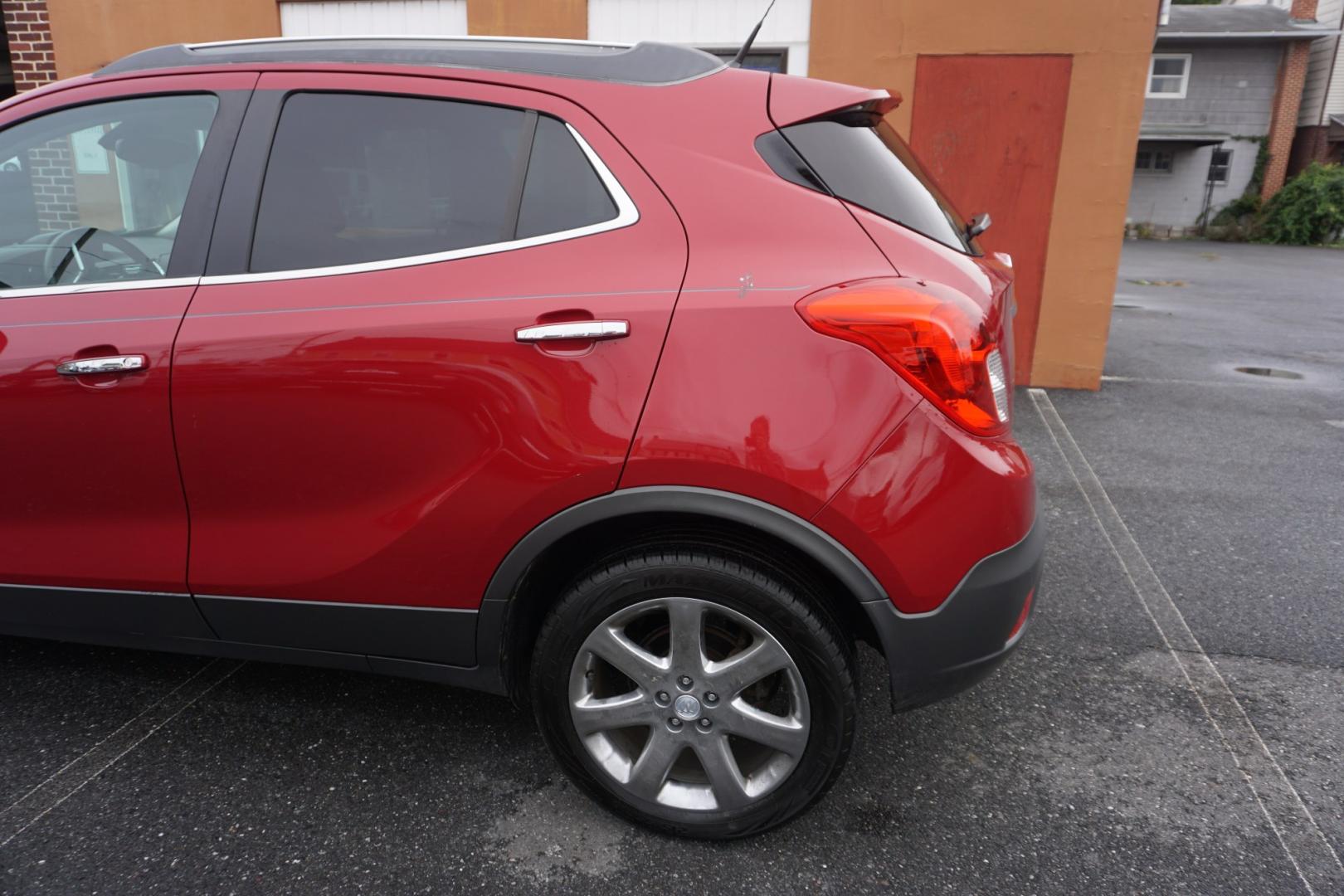2014 RED /BLACK BUICK ENCORE CONVENIENCE (KL4CJBSB5EB) with an 1.4L I4 engine, AUTOMATIC transmission, located at 312 Centre Ave, Schuylkill Haven, PA, 17972, (570) 593-5278, 40.638130, -76.177383- Photo#6
