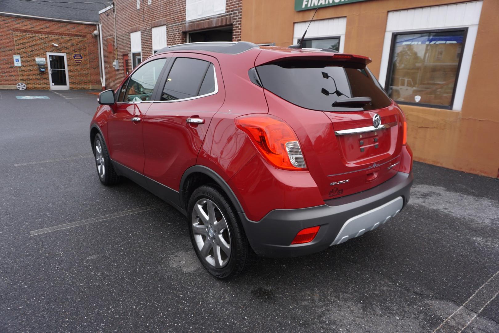 2014 RED /BLACK BUICK ENCORE CONVENIENCE (KL4CJBSB5EB) with an 1.4L I4 engine, AUTOMATIC transmission, located at 312 Centre Ave, Schuylkill Haven, PA, 17972, (570) 593-5278, 40.638130, -76.177383- Photo#7