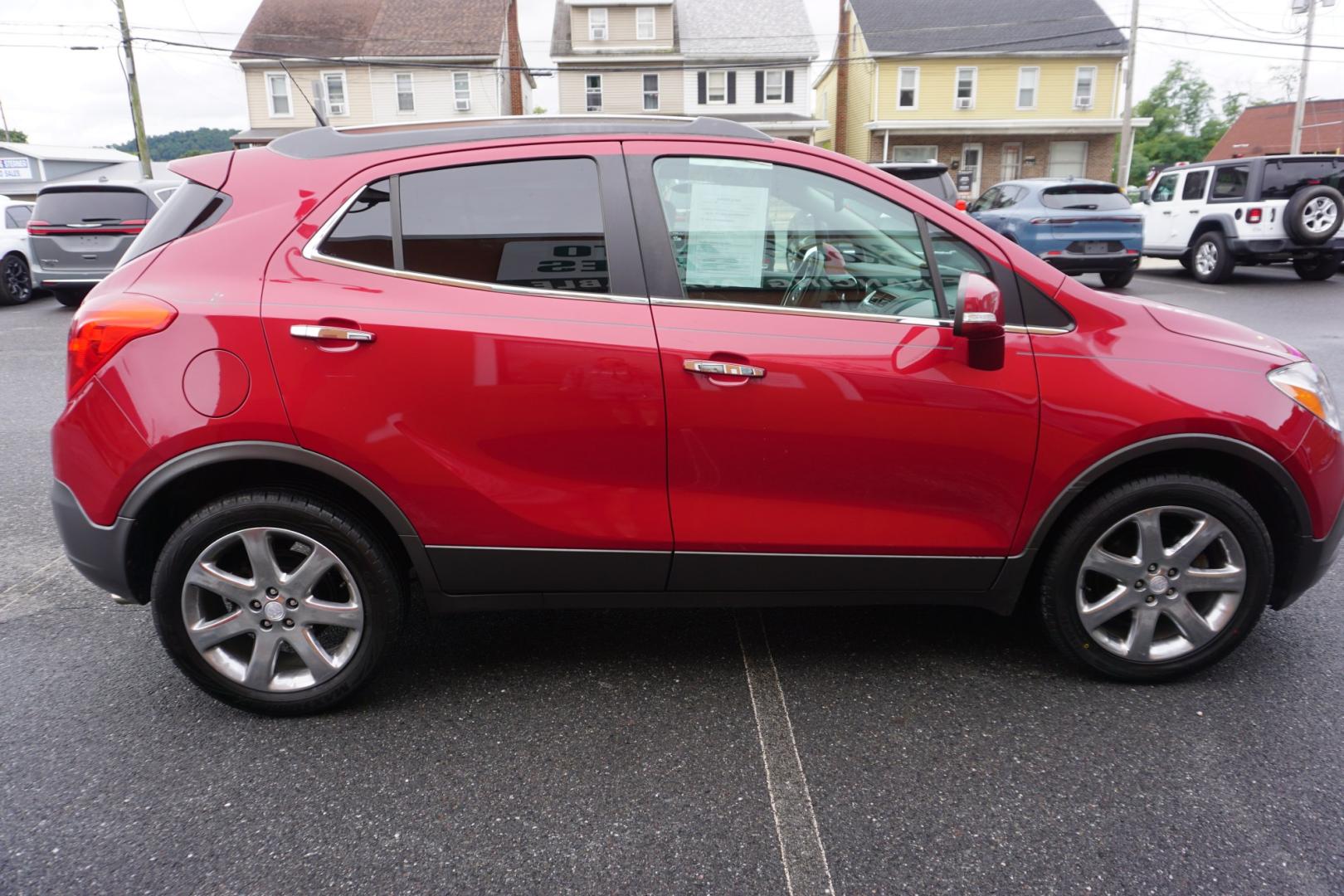 2014 RED /BLACK BUICK ENCORE CONVENIENCE (KL4CJBSB5EB) with an 1.4L I4 engine, AUTOMATIC transmission, located at 312 Centre Ave, Schuylkill Haven, PA, 17972, (570) 593-5278, 40.638130, -76.177383- Photo#9