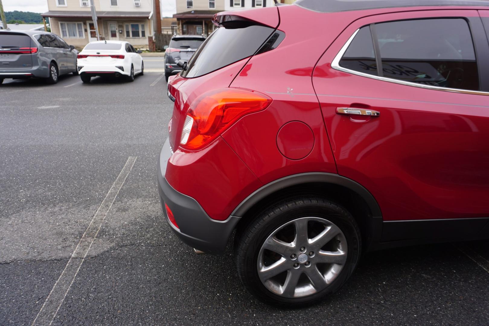 2014 RED /BLACK BUICK ENCORE CONVENIENCE (KL4CJBSB5EB) with an 1.4L I4 engine, AUTOMATIC transmission, located at 312 Centre Ave, Schuylkill Haven, PA, 17972, (570) 593-5278, 40.638130, -76.177383- Photo#11