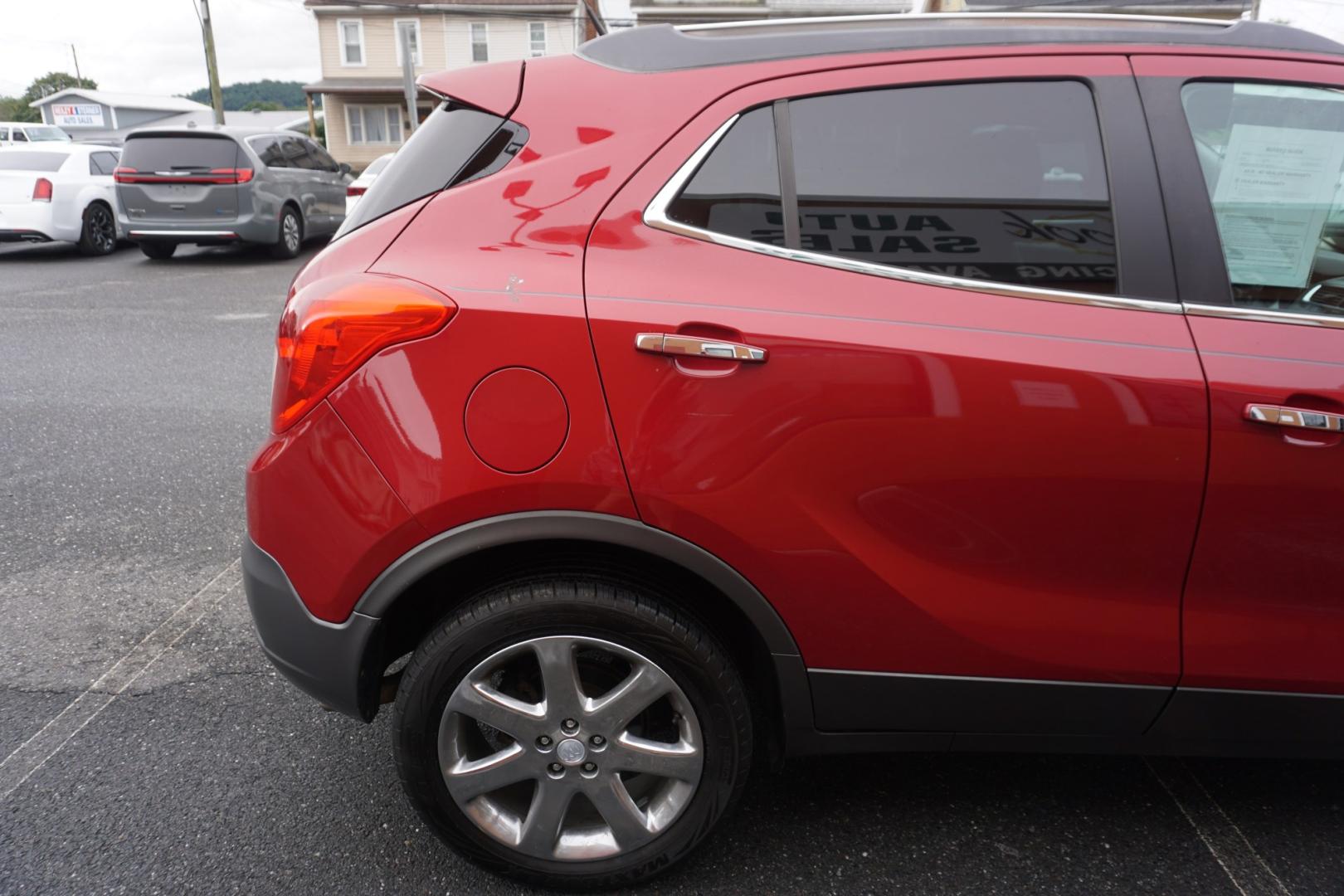 2014 RED /BLACK BUICK ENCORE CONVENIENCE (KL4CJBSB5EB) with an 1.4L I4 engine, AUTOMATIC transmission, located at 312 Centre Ave, Schuylkill Haven, PA, 17972, (570) 593-5278, 40.638130, -76.177383- Photo#12