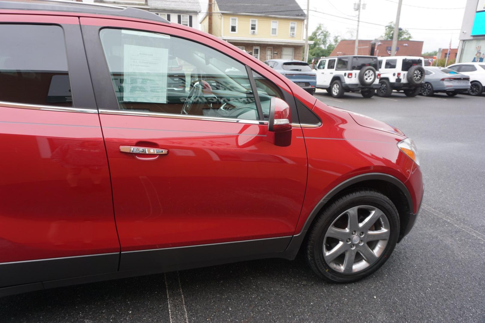 2014 RED /BLACK BUICK ENCORE CONVENIENCE (KL4CJBSB5EB) with an 1.4L I4 engine, AUTOMATIC transmission, located at 312 Centre Ave, Schuylkill Haven, PA, 17972, (570) 593-5278, 40.638130, -76.177383- Photo#13