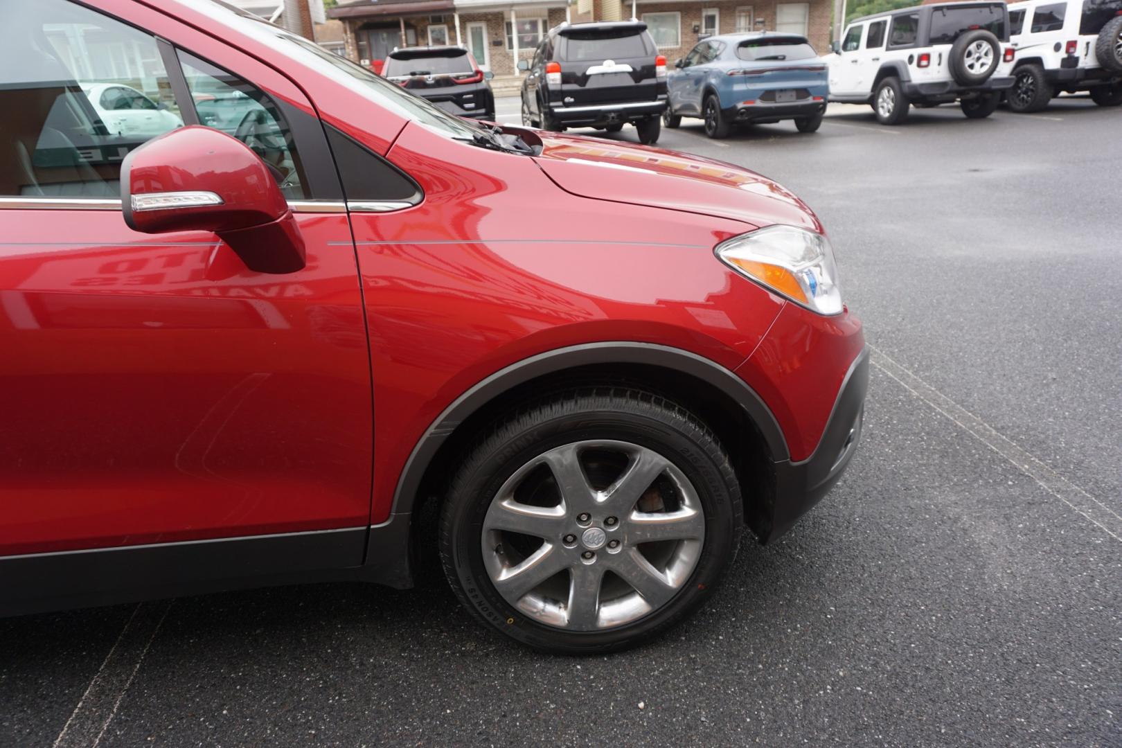 2014 RED /BLACK BUICK ENCORE CONVENIENCE (KL4CJBSB5EB) with an 1.4L I4 engine, AUTOMATIC transmission, located at 312 Centre Ave, Schuylkill Haven, PA, 17972, (570) 593-5278, 40.638130, -76.177383- Photo#14