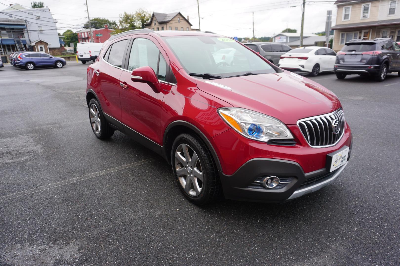 2014 RED /BLACK BUICK ENCORE CONVENIENCE (KL4CJBSB5EB) with an 1.4L I4 engine, AUTOMATIC transmission, located at 312 Centre Ave, Schuylkill Haven, PA, 17972, (570) 593-5278, 40.638130, -76.177383- Photo#15