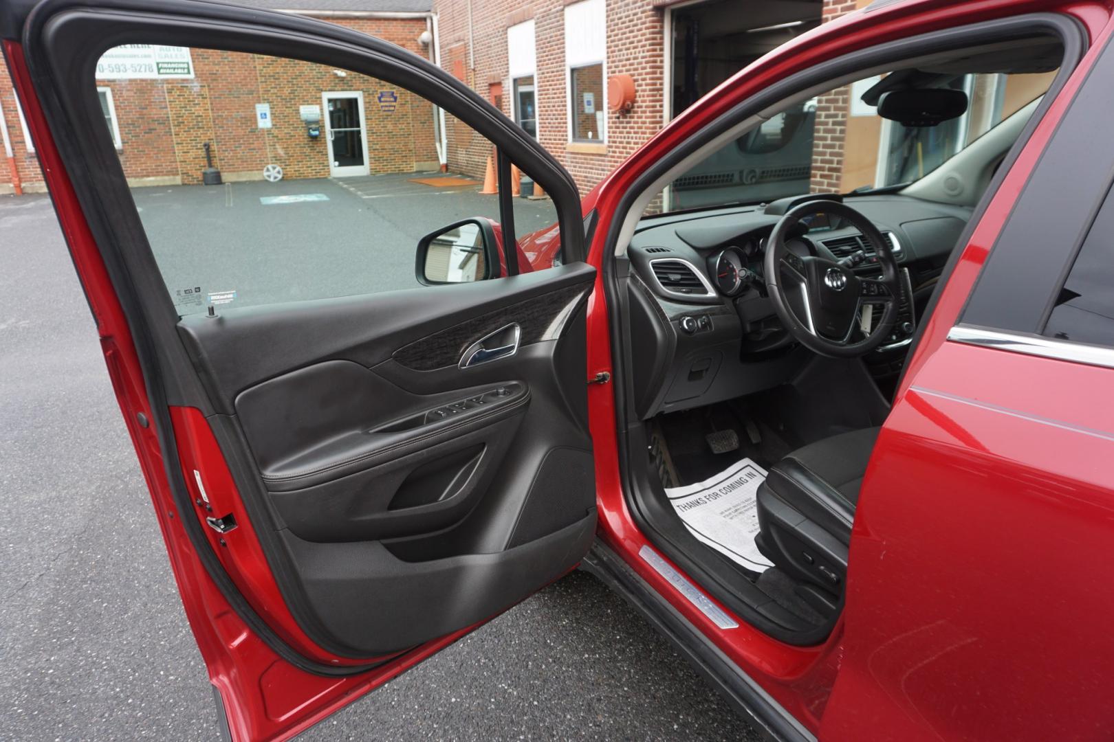 2014 RED /BLACK BUICK ENCORE CONVENIENCE (KL4CJBSB5EB) with an 1.4L I4 engine, AUTOMATIC transmission, located at 312 Centre Ave, Schuylkill Haven, PA, 17972, (570) 593-5278, 40.638130, -76.177383- Photo#22