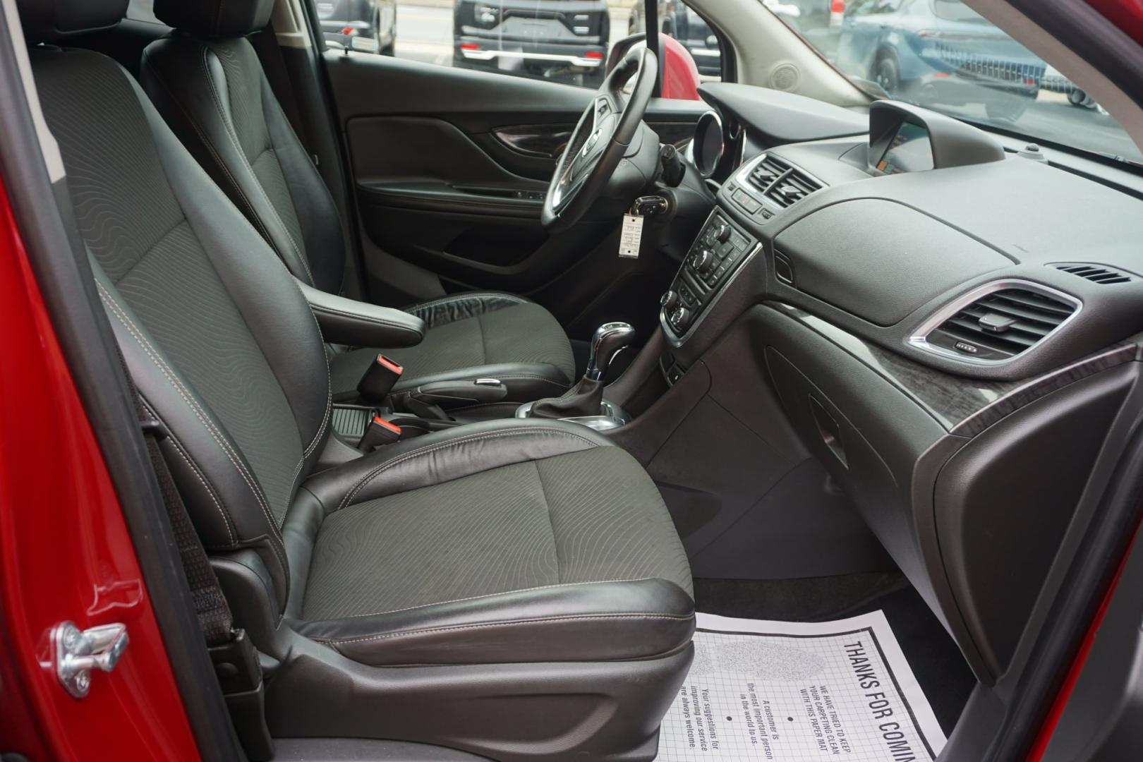 2014 RED /BLACK BUICK ENCORE CONVENIENCE (KL4CJBSB5EB) with an 1.4L I4 engine, AUTOMATIC transmission, located at 312 Centre Ave, Schuylkill Haven, PA, 17972, (570) 593-5278, 40.638130, -76.177383- Photo#38