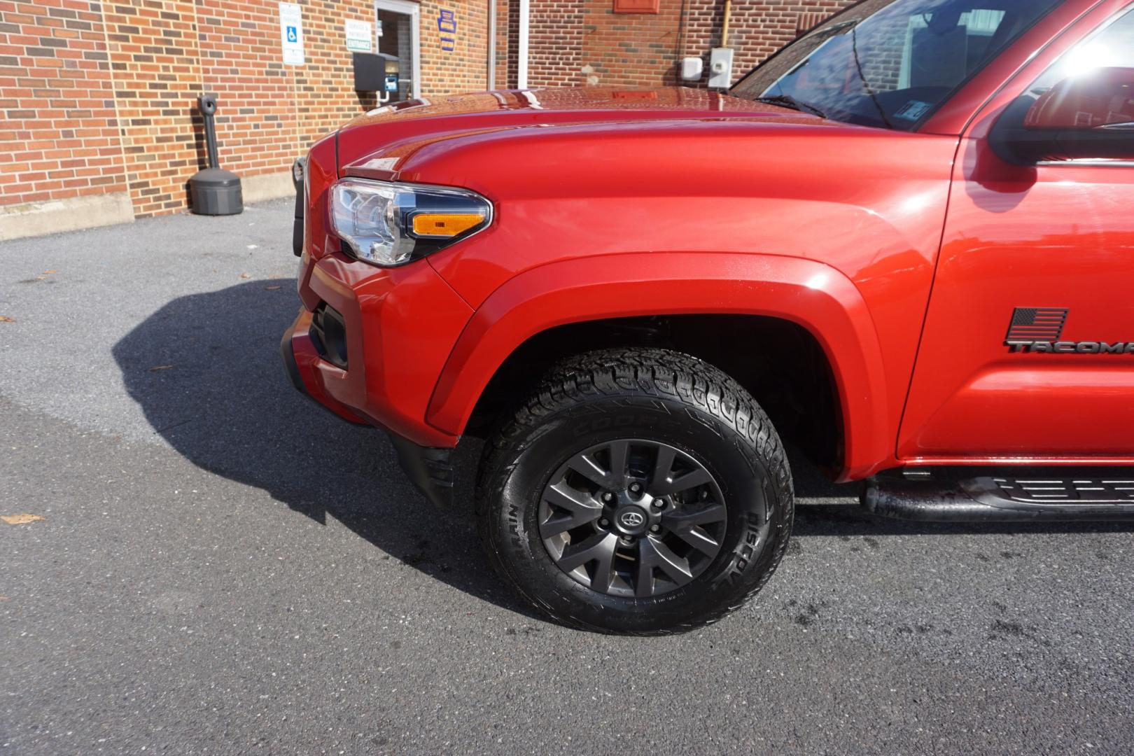 2023 RED TOYOTA TACOMA SR5 (3TYDZ5BN4PT) with an 3.5L V6 engine, Automatic transmission, located at 312 Centre Ave, Schuylkill Haven, PA, 17972, (570) 593-5278, 40.638130, -76.177383- Photo#3