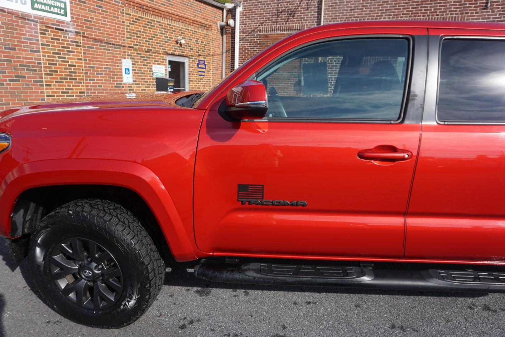 2023 RED TOYOTA TACOMA SR5 (3TYDZ5BN4PT) with an 3.5L V6 engine, Automatic transmission, located at 312 Centre Ave, Schuylkill Haven, PA, 17972, (570) 593-5278, 40.638130, -76.177383- Photo#4