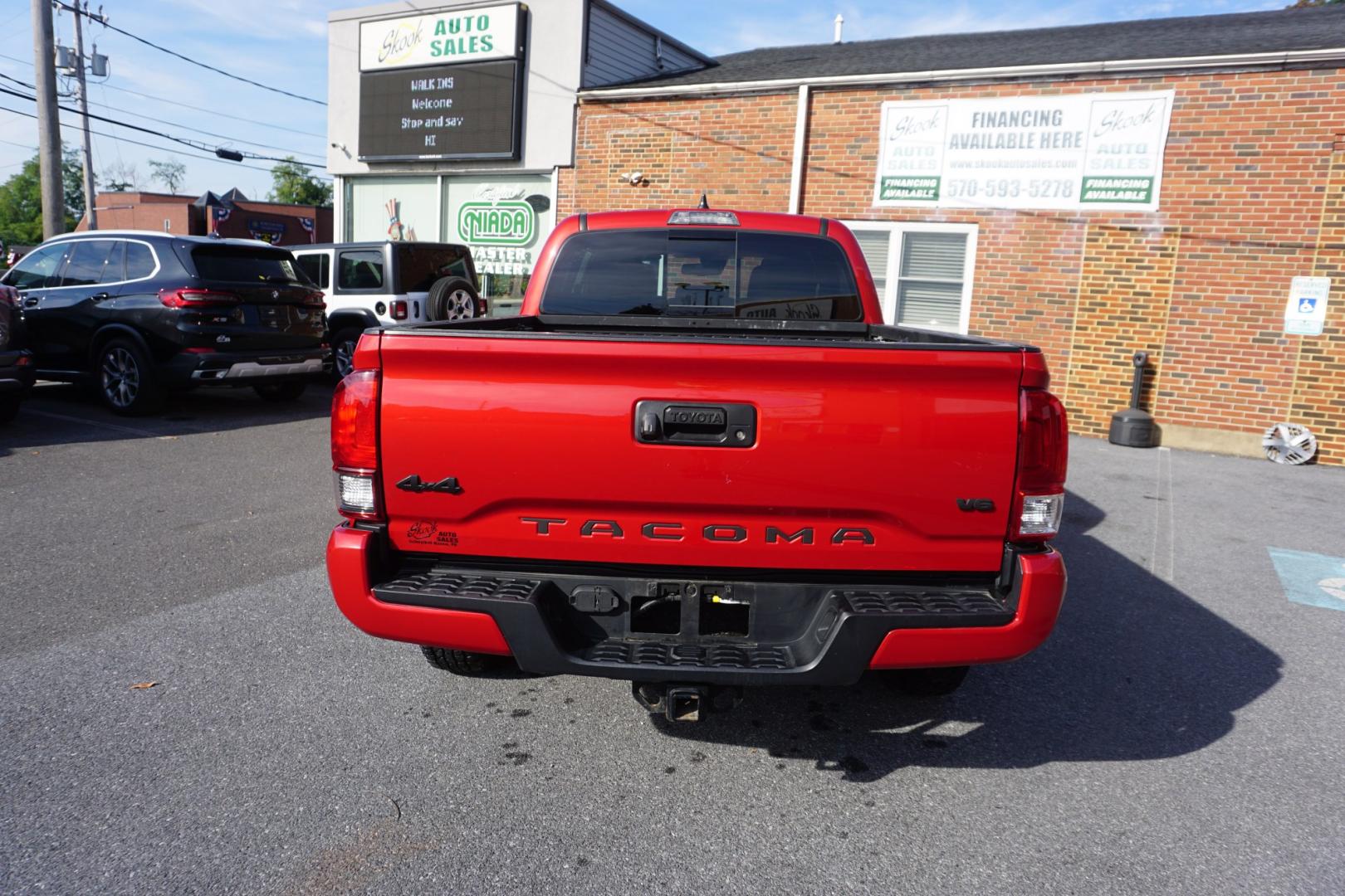 2023 RED TOYOTA TACOMA SR5 (3TYDZ5BN4PT) with an 3.5L V6 engine, Automatic transmission, located at 312 Centre Ave, Schuylkill Haven, PA, 17972, (570) 593-5278, 40.638130, -76.177383- Photo#8