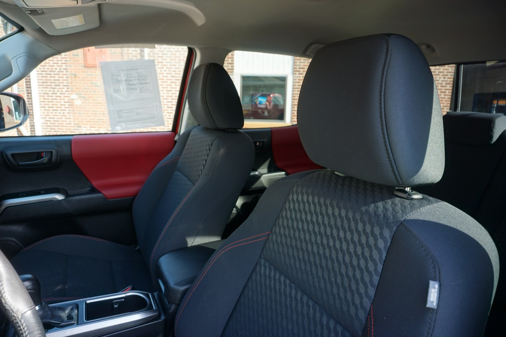2023 RED TOYOTA TACOMA SR5 (3TYDZ5BN4PT) with an 3.5L V6 engine, Automatic transmission, located at 312 Centre Ave, Schuylkill Haven, PA, 17972, (570) 593-5278, 40.638130, -76.177383- Photo#18