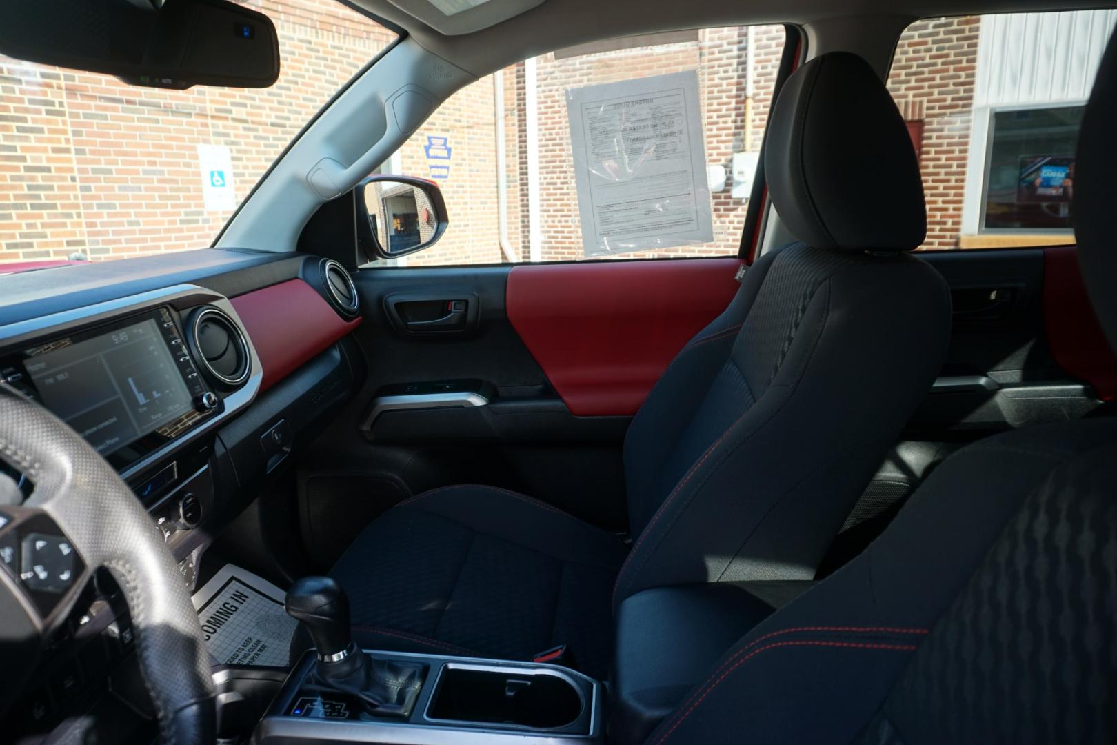 2023 RED TOYOTA TACOMA SR5 (3TYDZ5BN4PT) with an 3.5L V6 engine, Automatic transmission, located at 312 Centre Ave, Schuylkill Haven, PA, 17972, (570) 593-5278, 40.638130, -76.177383- Photo#19