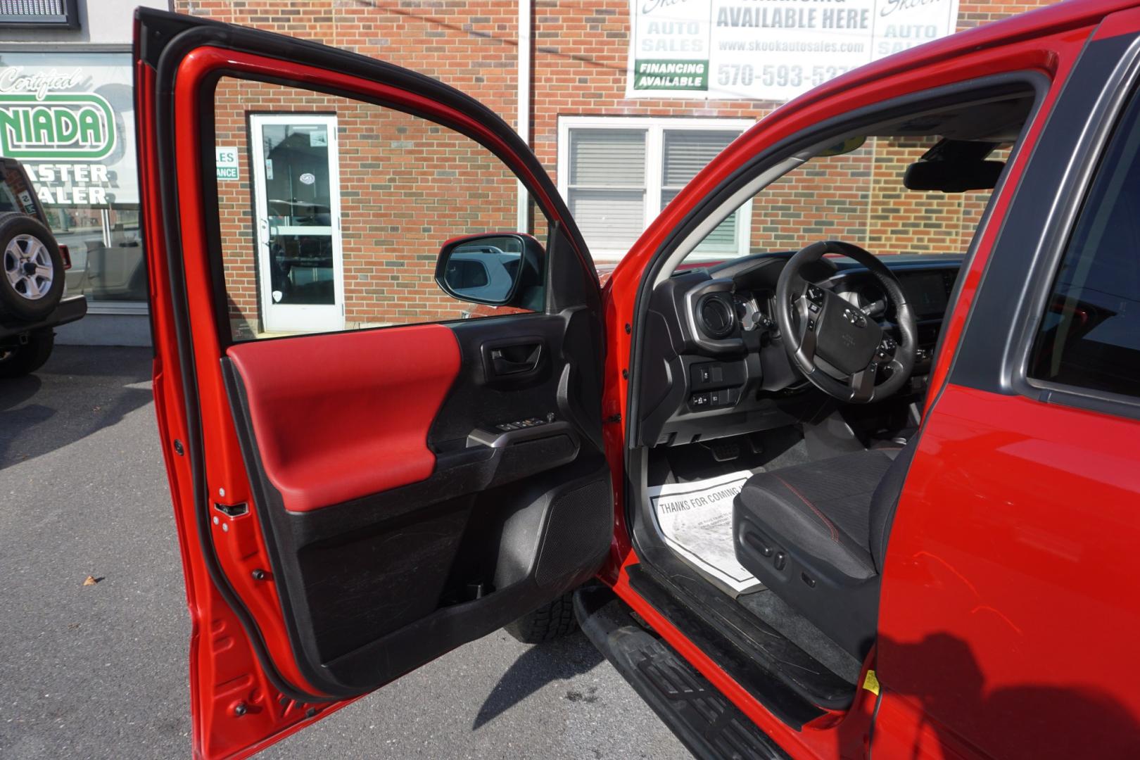 2023 RED TOYOTA TACOMA SR5 (3TYDZ5BN4PT) with an 3.5L V6 engine, Automatic transmission, located at 312 Centre Ave, Schuylkill Haven, PA, 17972, (570) 593-5278, 40.638130, -76.177383- Photo#24