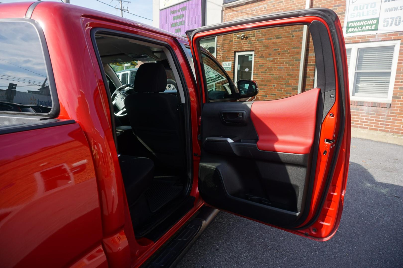 2023 RED TOYOTA TACOMA SR5 (3TYDZ5BN4PT) with an 3.5L V6 engine, Automatic transmission, located at 312 Centre Ave, Schuylkill Haven, PA, 17972, (570) 593-5278, 40.638130, -76.177383- Photo#35